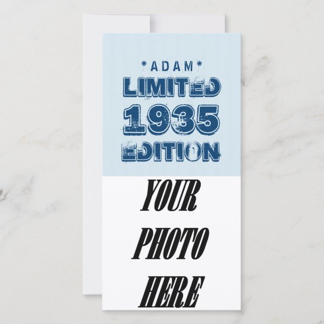 1935 oder Any Year Birthday Limited Edition 80th V (Vorderseite)