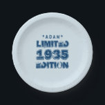 1935 oder Any Year Birthday Limited Edition 80th V Pappteller<br><div class="desc">1935 oder Any Year Birthday Limited Edition 80th V2Z.Sie suchen ein einzigartiges Geburtstagsgeschenk? Hier ist ein lustiges Geburtstagsgeschenk.Und! -Text ist anpassbar, sodass Sie einen Namen ändern oder hinzufügen können, ein Gefühl hinzufügen oder ein Jahr ändern können. Es liegt an Ihnen - Sie können ein einzigartiges einmaliges Geschenk haben, das genau...</div>