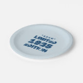 1935 oder Any Year Birthday Limited Edition 80th V Pappteller (Schrägansicht)