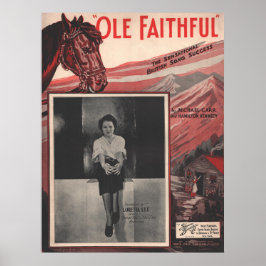 1935 Ole Faithful Poster