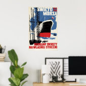 1935 Polish Poster Let's build our own shipyard (Heimbüro)