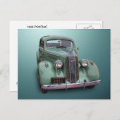 1935 PONTIAC POSTKARTE (Vorne/Hinten)