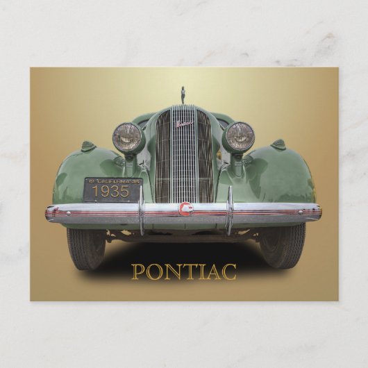 1935 PONTIAC POSTKARTE (Vorderseite)