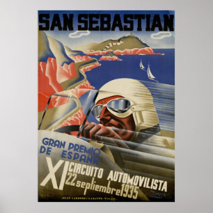 1935 San Sebastian Gran Premio Poster