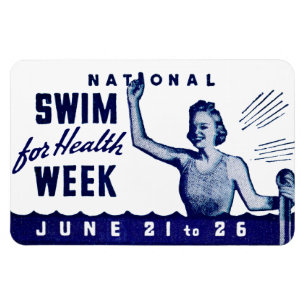 1935 Schwimmen für die Gesundheit Magnet