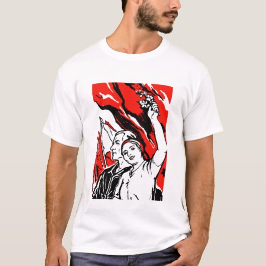 1935 Sozialisten-Plakat T-Shirt (Vorderseite)
