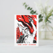 1935 Sozialistenposter Postkarte (Stehend Vorderseite)