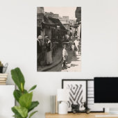 1935 Street in Nazareth, Gemüsemarkt Poster (Heimbüro)