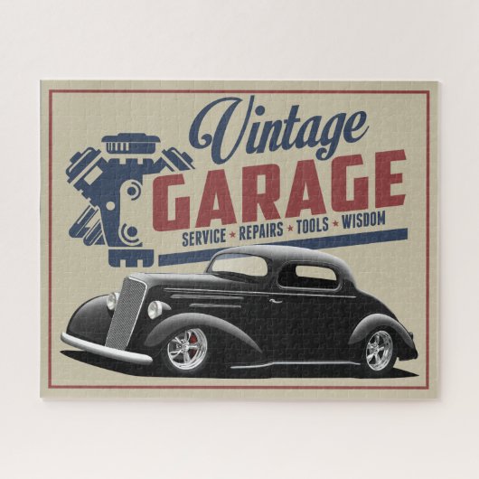 1935 Vintag Garage Jigsaw Puzzle (Horizontal)