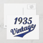 1935 Vintag Postkarte (Vorne/Hinten)