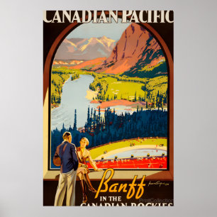 1936 Banff Nationalpark Canadian Pacific Vintage Poster