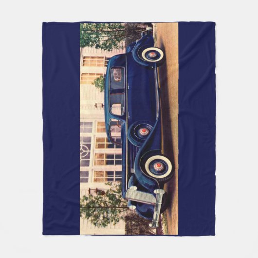 1936 Blau Packard Fleecedecke (Vorderseite)