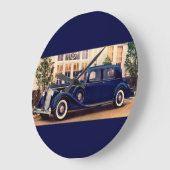 1936 Blau Packard Große Wanduhr (Winkel)