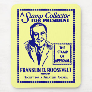 1936 Briefmarke Collector FDR für Präsident Mousepad