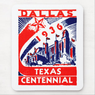 1936 Dallas Texas Centennial Mousepad