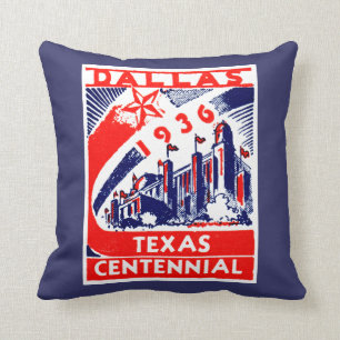 1936 Dallas Texas Jahrhundertfeier Kissen