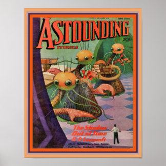 1936 Erstaunliche Geschichten - Sci-Fi Poster