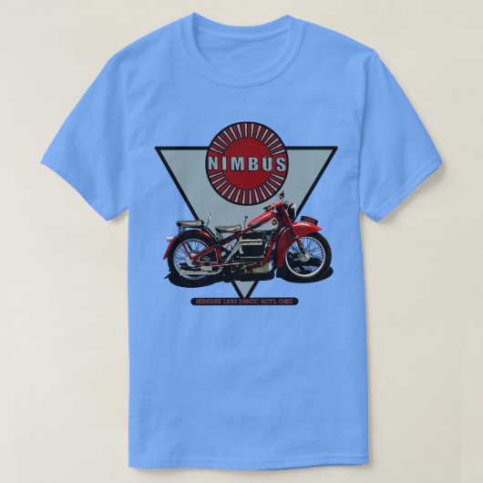 1936 Nimbus Motorrad 750 cc 4CYL OHC T-Shirt (Design vorne)