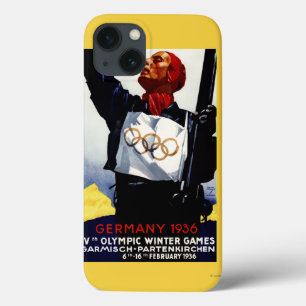 1936 olympisches Winter-Spiel-Anzeige-Plakat Case-Mate iPhone Hülle