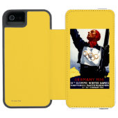 1936 olympisches Winter-Spiel-Anzeige-Plakat Incipio iPhone Geldbeutel-Hülle (Folio Geöffnet)