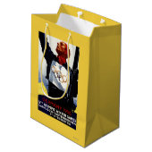 1936 olympisches Winter-Spiel-Anzeige-Plakat Mittlere Geschenktüte (Rückseite Schrägansicht)