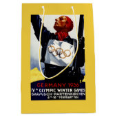 1936 olympisches Winter-Spiel-Anzeige-Plakat Mittlere Geschenktüte (Vorderseite)
