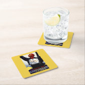 1936 olympisches Winter-Spiel-Anzeige-Plakat Rechteckiger Pappuntersetzer (Vor Ort)