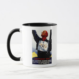 1936 olympisches Winter-Spiel-Anzeige-Plakat Tasse