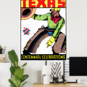 1936 Texas Centennial Poster (Heimbüro)
