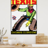 1936 Texas Centennial Poster (Küche)