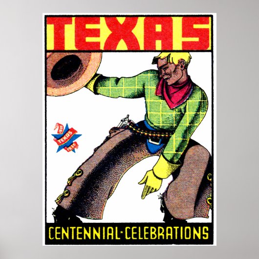 1936 Texas Centennial Poster (Vorne)