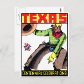 1936 Texas Centennial Postkarte (Vorne/Hinten)