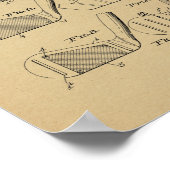 1936 Vintager Golfclub Patentschrift Art Printing Poster (Ecke)