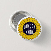 1936 wählen Sie Landon und Knox Button (Vorne & Hinten)