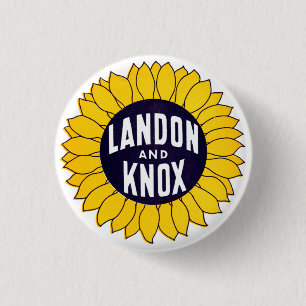 1936 wählen Sie Landon und Knox Button