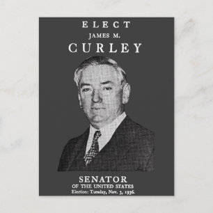 1936 Wählt Curley in den Kongress Postkarte