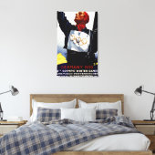 1936 Werbeplakat für Olympische Winterspiele Leinwanddruck (Insitu (Schlafzimmer))