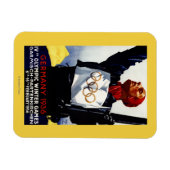 1936 Werbeplakat für Olympische Winterspiele Magnet (Horizontal)