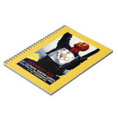 1936 Werbeplakat für Olympische Winterspiele Notizblock (Linke Seite)