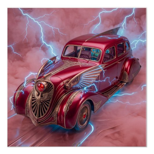 1936 Wingmobile Sedan mit Spezialeffekten Poster (Vorderseite)
