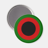 1937-47, Roundel der afghanischen Luftwaffe Magnet (Vorderseite/Rückseite)