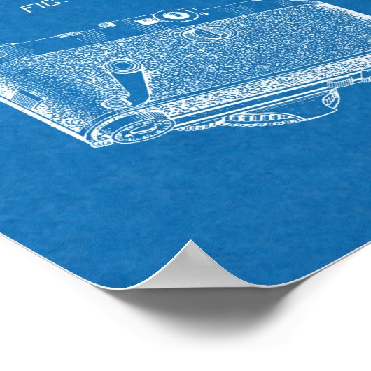 1937 Alte Kamera Patent Art Blueprint Zeichnend Poster (Ecke)