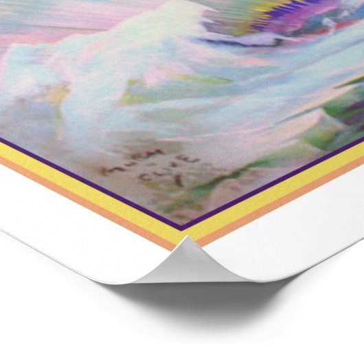 1937 "Aurora Borealis" Art Deco Poster (Ecke)