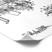 1937 Bicycle Generator Design Patent Art Print Poster (Ecke)