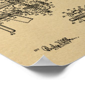 1937 Bicycle Generator Design Patent Art Print Poster (Ecke)