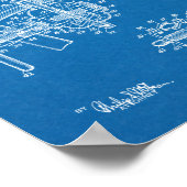 1937 Bicycle Generator Design Patent Art Print Poster (Ecke)