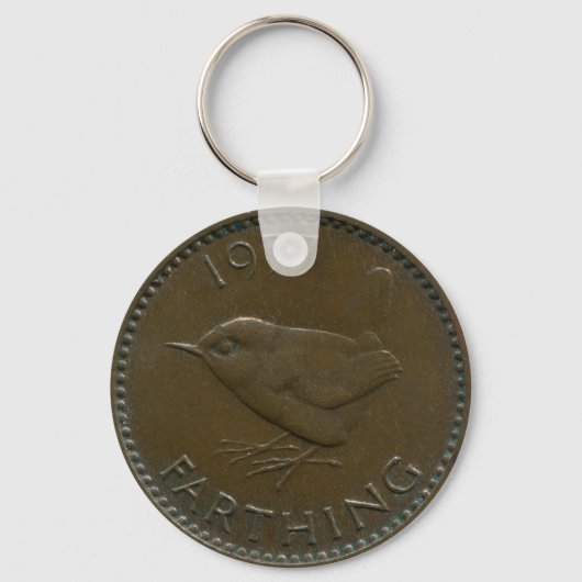 1937 Britischer Farthing-Schlüsselanhänger Schlüsselanhänger (Vorderseite)