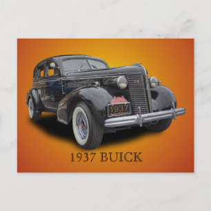 1937 BUICK POSTKARTE