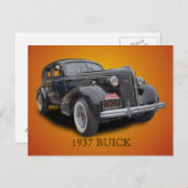 1937 BUICK POSTKARTE (Vorne/Hinten)