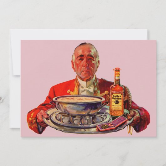 1937 Butler mit Tray und Golden Wedding Whiskey (Vorderseite)